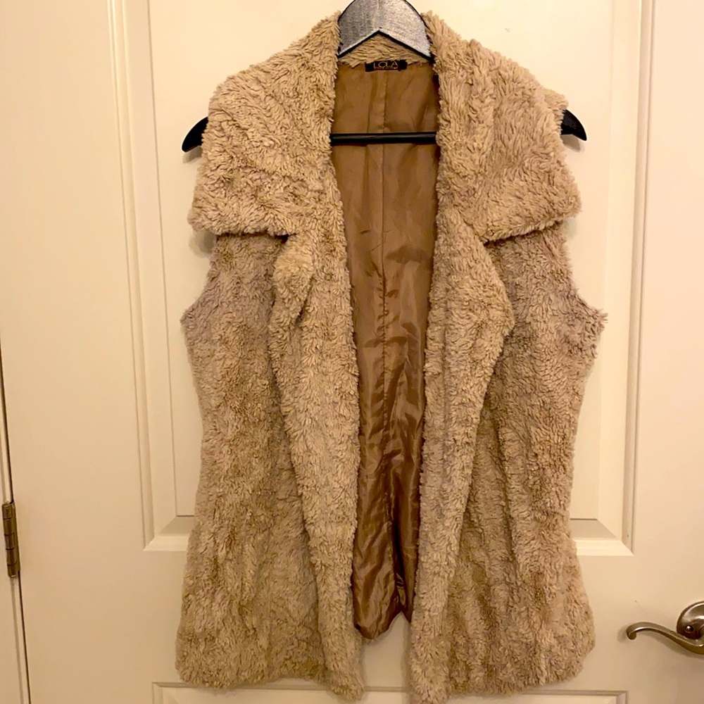 Vest, LOLA teddy bear vest, size large made in Italy.